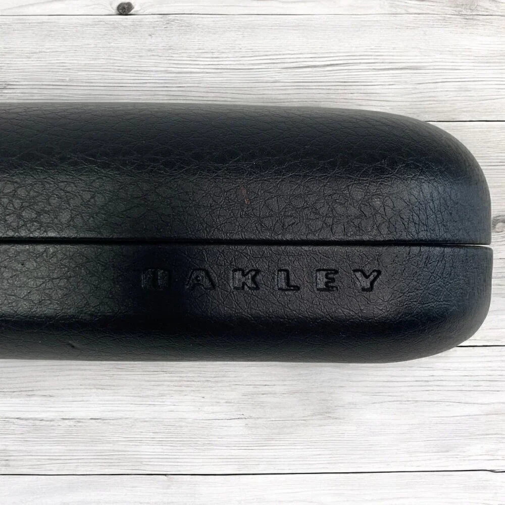 Oakley Leather Clamshell Sunglasses Glasses Protective Case Black